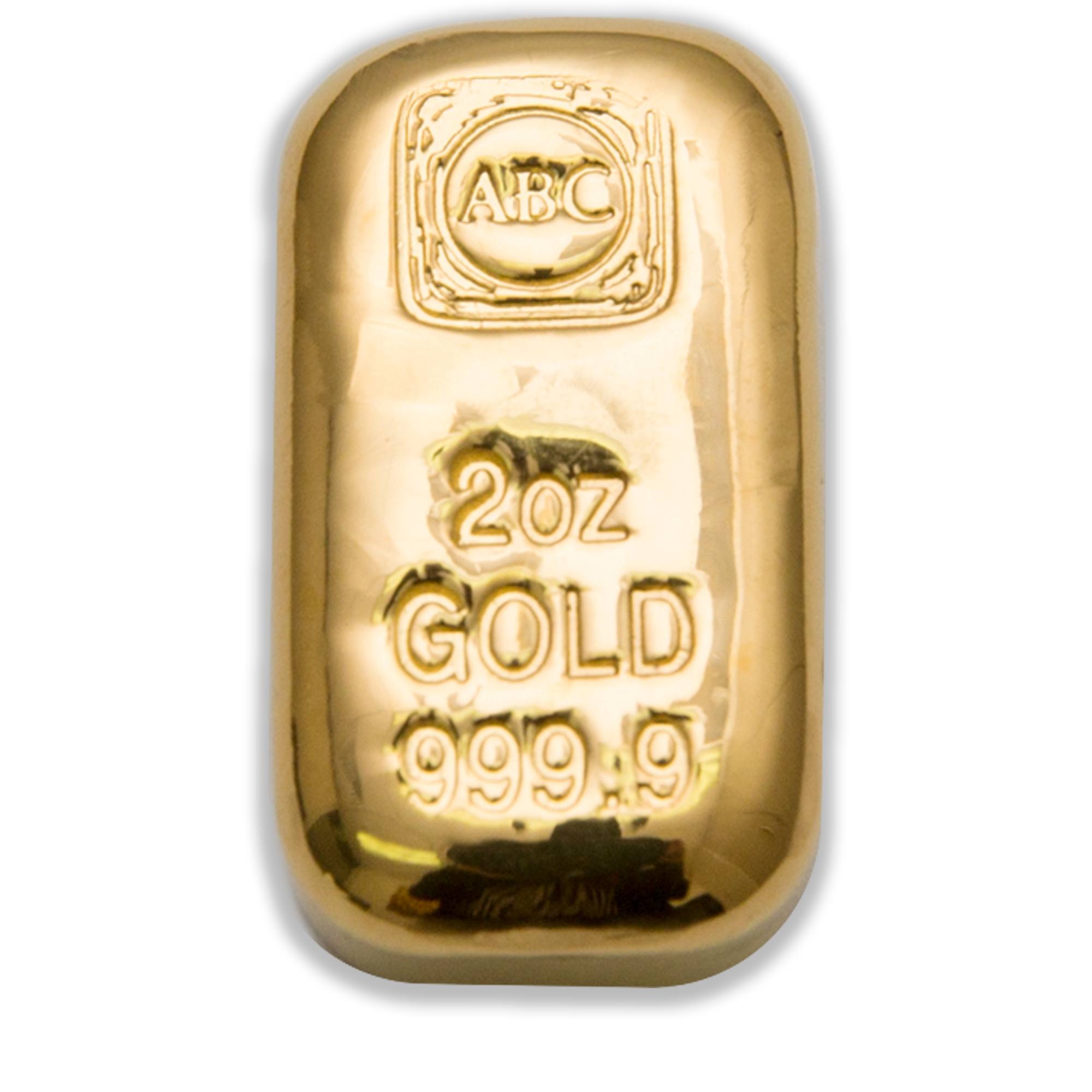 2oz ABC Gold Cast Bar