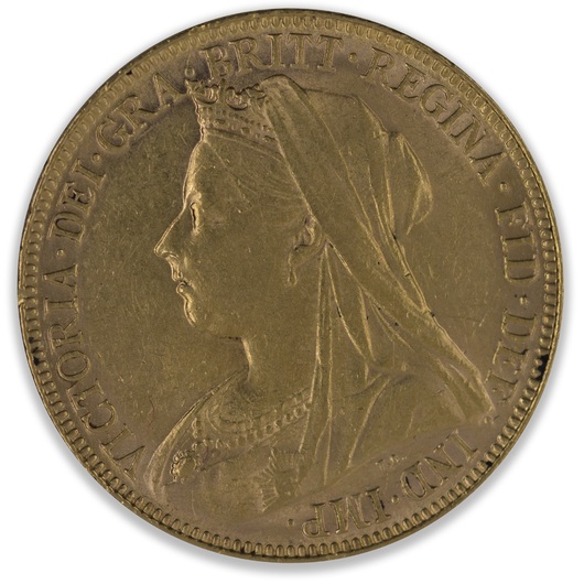 1899P Queen Victoria Veil Head Sovereign Extra Fine