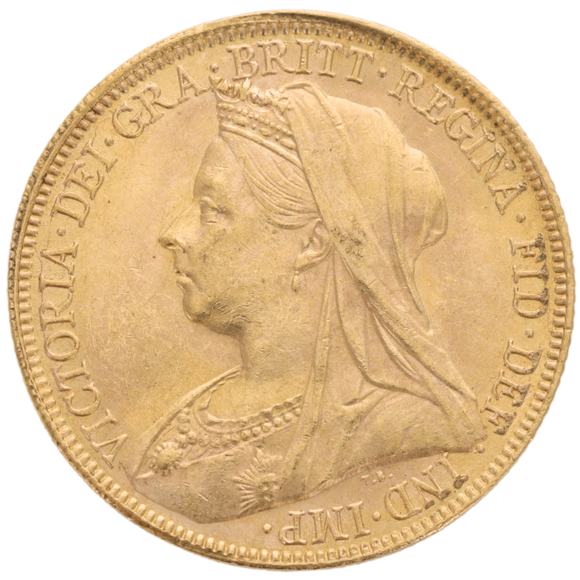 1900S Veil Head Sovereign Uncirculated