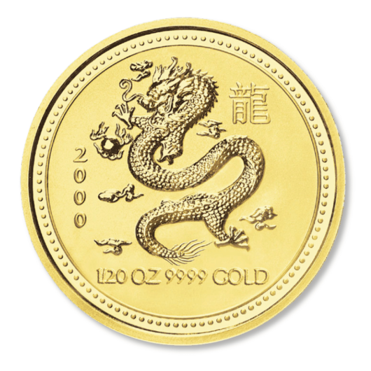 2000 1/20oz Perth Mint Gold Lunar Dragon Coin
