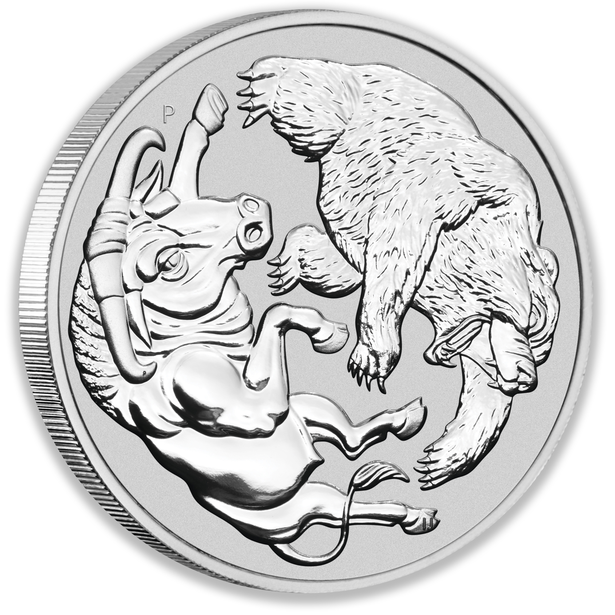 2020 1oz Perth Mint Silver Bull and Bear Coin