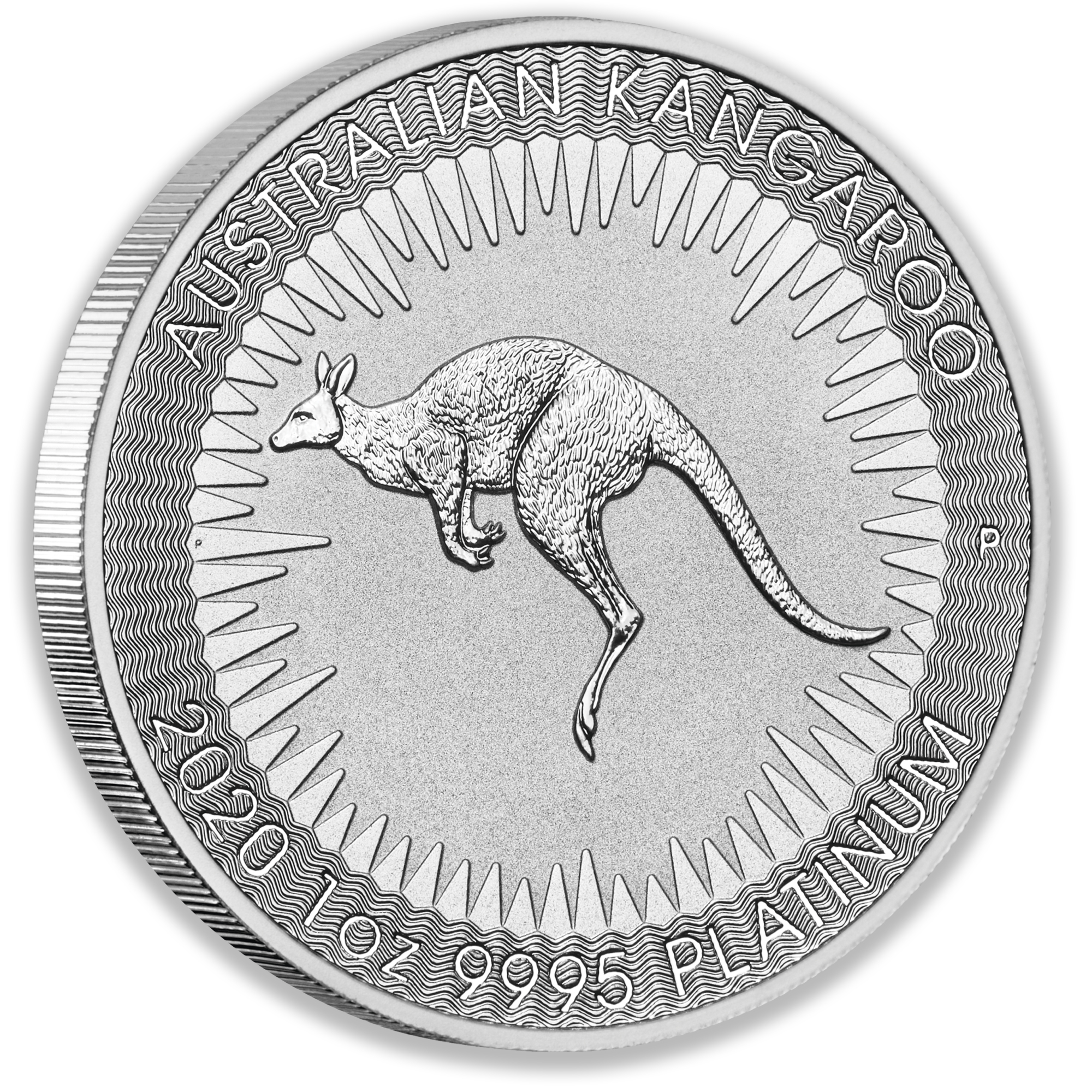 2020 1oz Perth Mint Platinum Kangaroo Coin