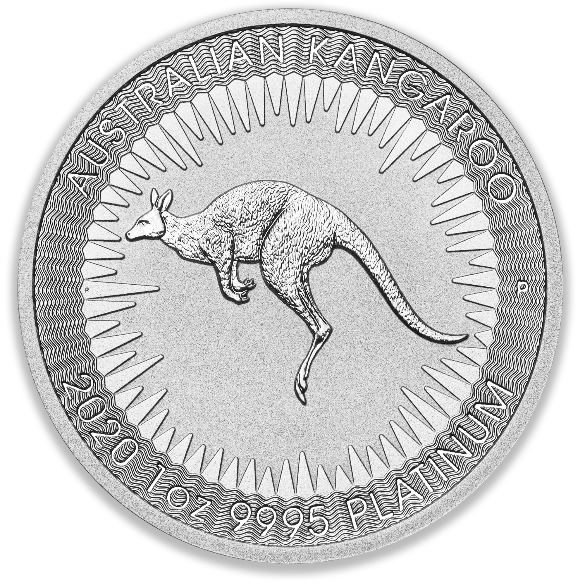2020 1oz Perth Mint Platinum Kangaroo Coin