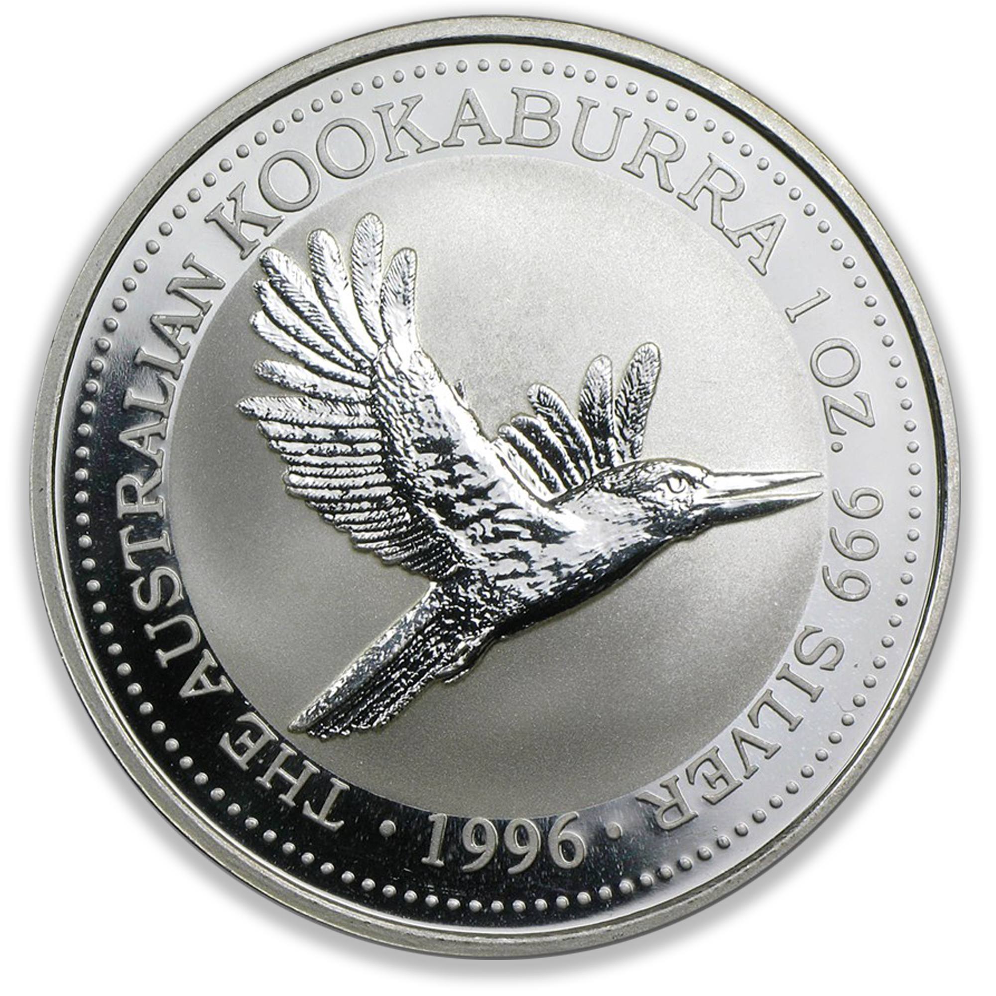 1996 1oz Perth Mint Silver Kookaburra Coin