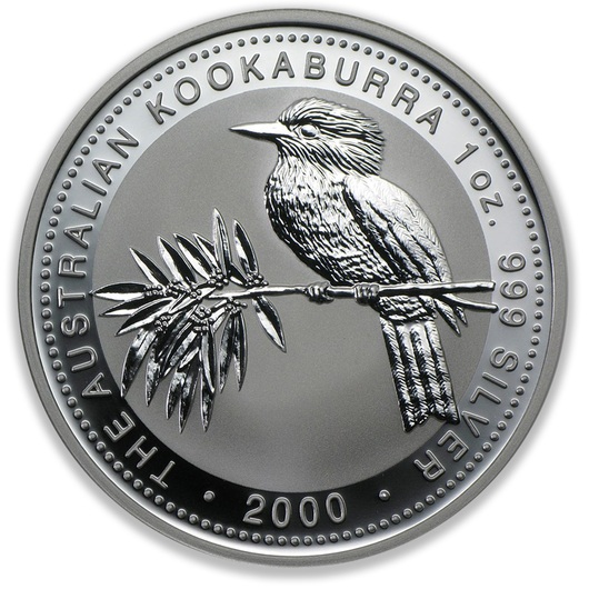 2000 1oz Perth Mint Silver Kookaburra Coin