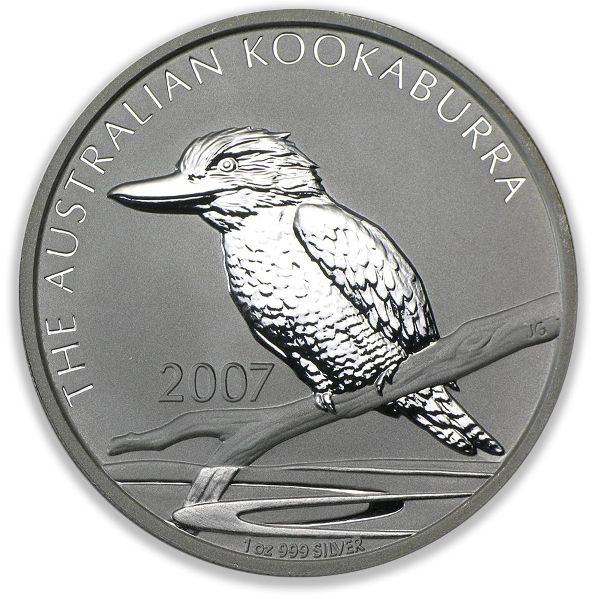 2007 1oz Perth Mint Silver Kookaburra Coin