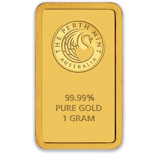 1g Perth Mint Gold Minted Bar