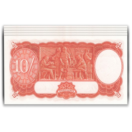 R12 1939 Ten Shilling Banknote Virtually Uncirculated