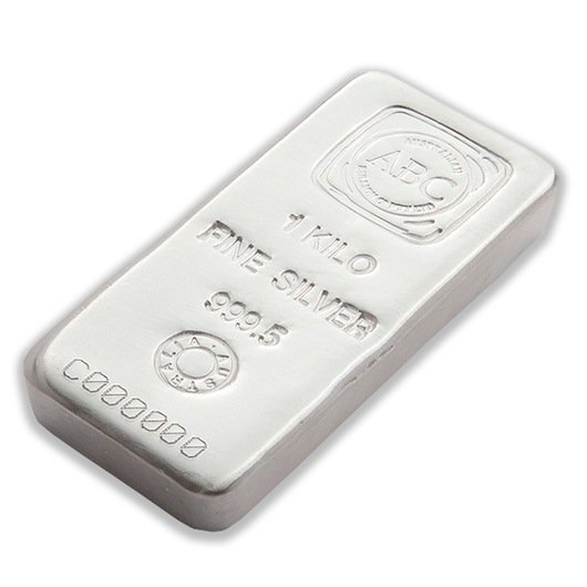 1kg ABC Silver Cast Bar