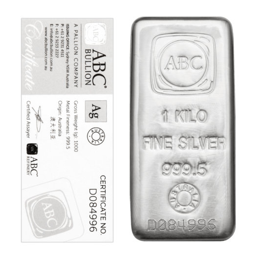 1kg ABC Silver Cast Bar