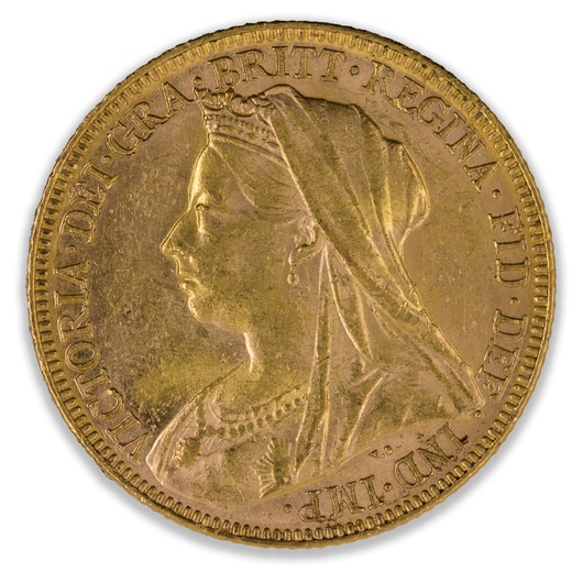 1896M Veil Head Sovereign Uncirculated