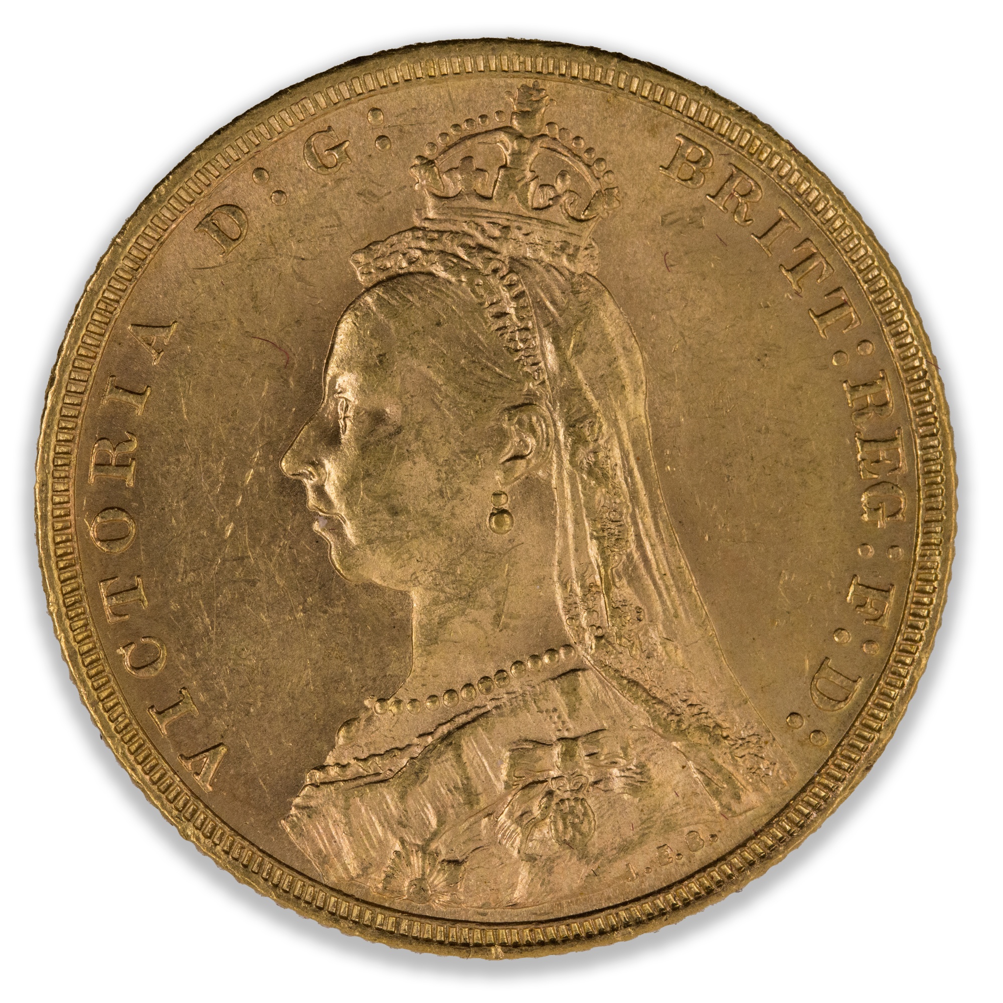 1891S Jubilee Head Sovereign Nice Uncirculated