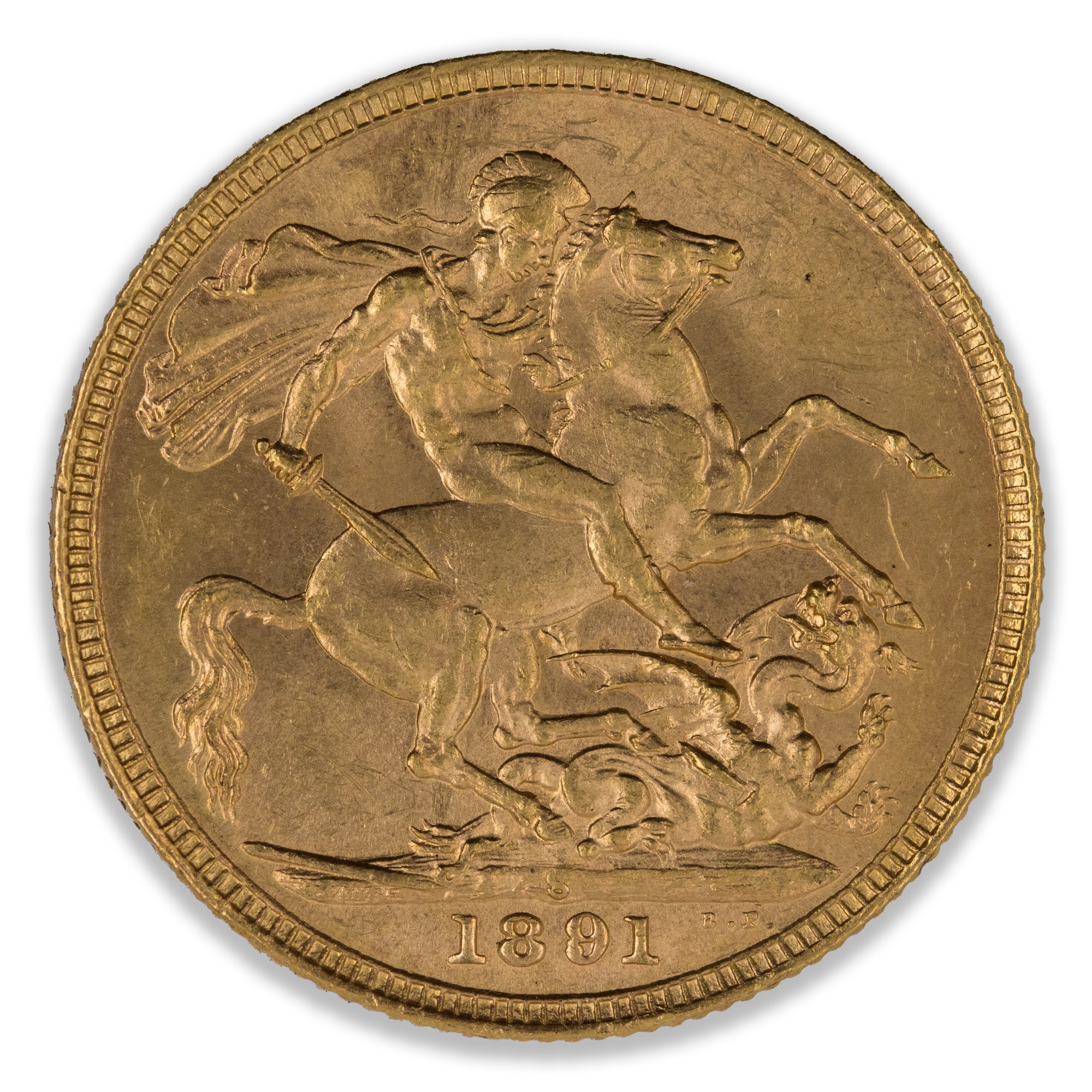 1891S Jubilee Head Sovereign Nice Uncirculated
