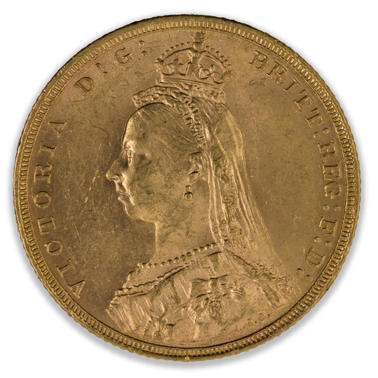 1891S Jubilee Head Sovereign Nice Uncirculated