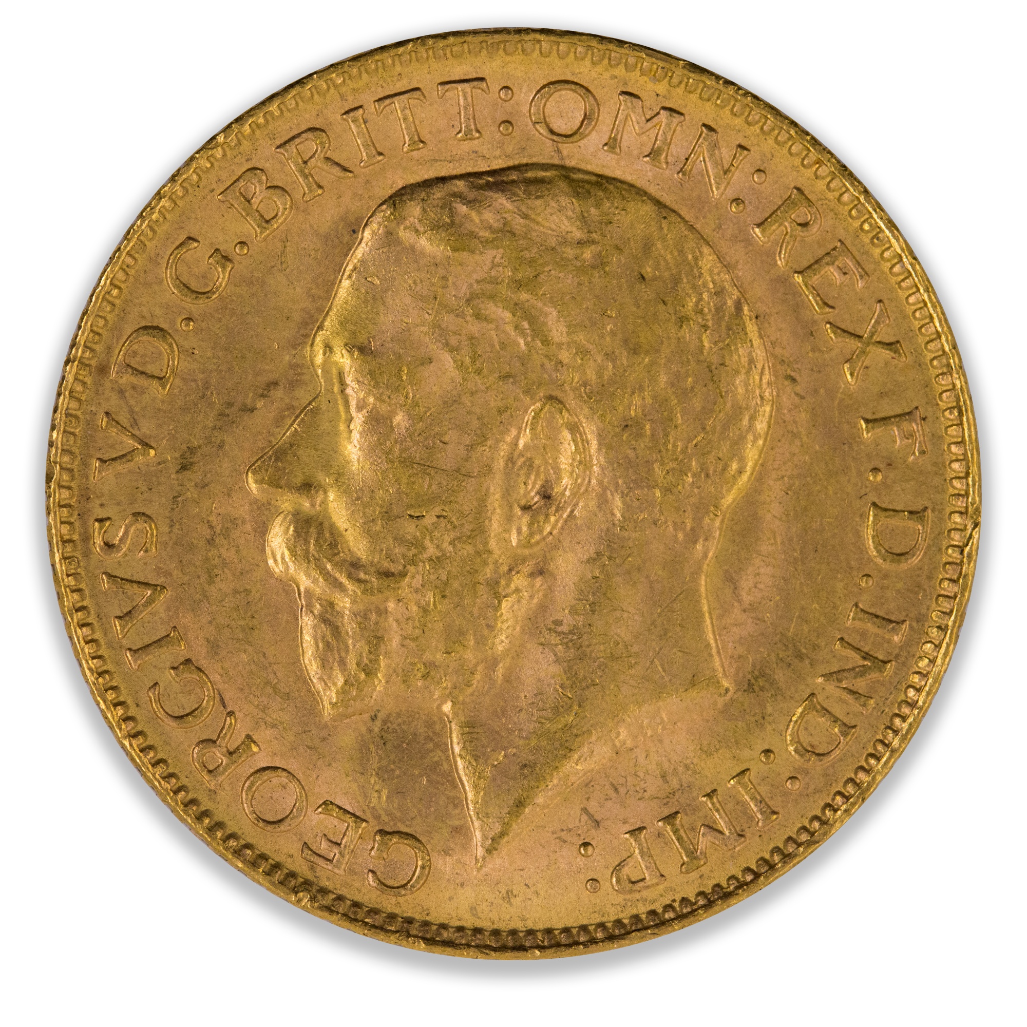 1924M Geroge V Sovereign About Uncirculated