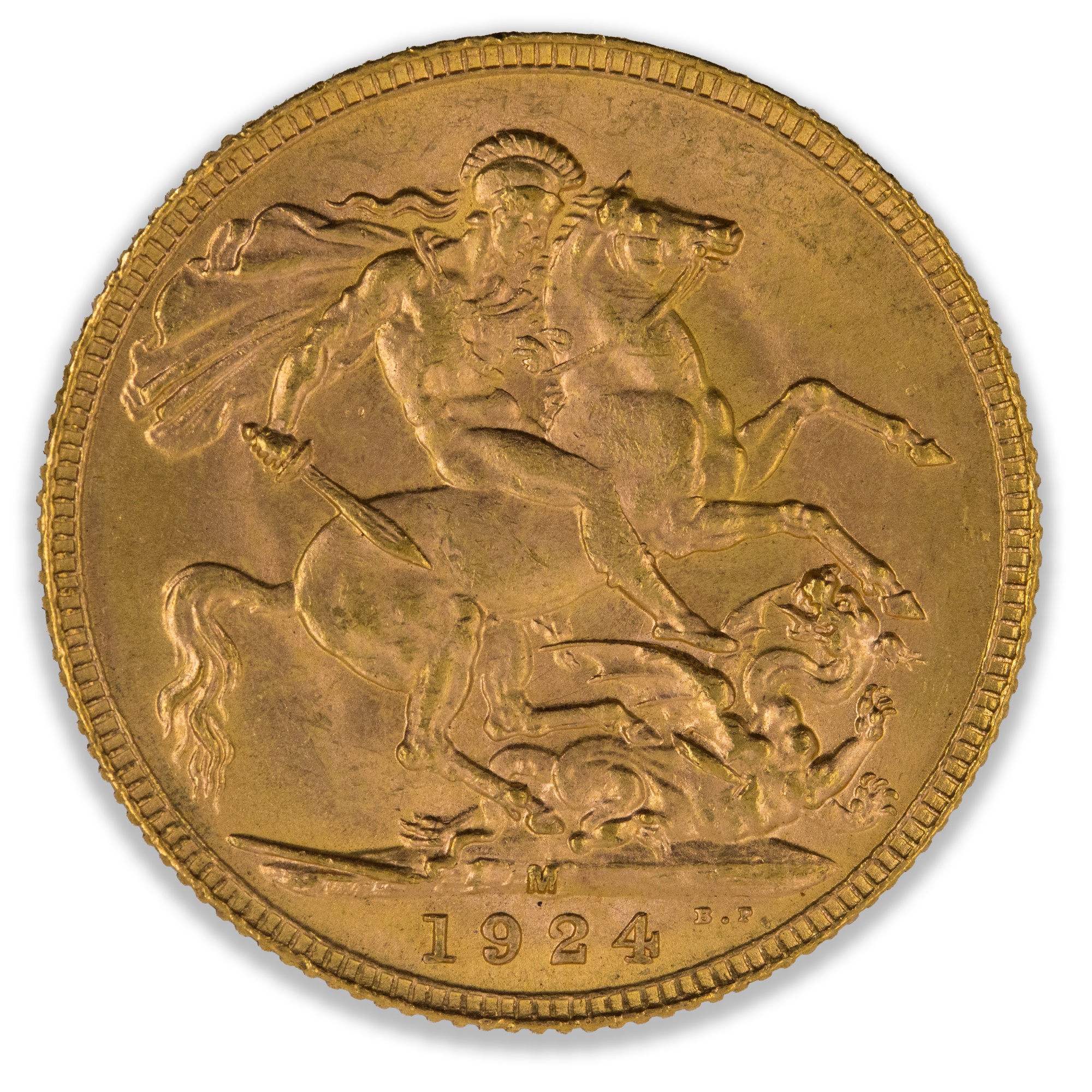 1924M Geroge V Sovereign  About Uncirculated