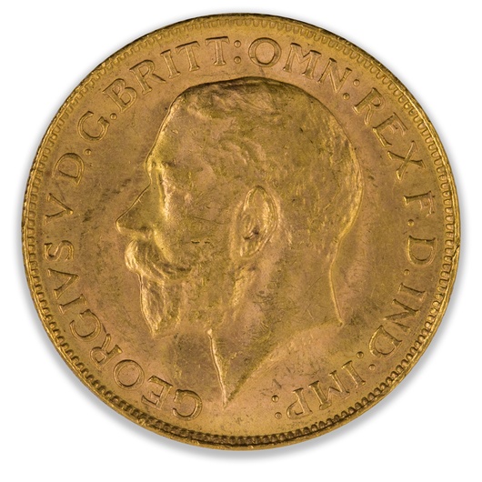 1924M Geroge V Sovereign About Uncirculated