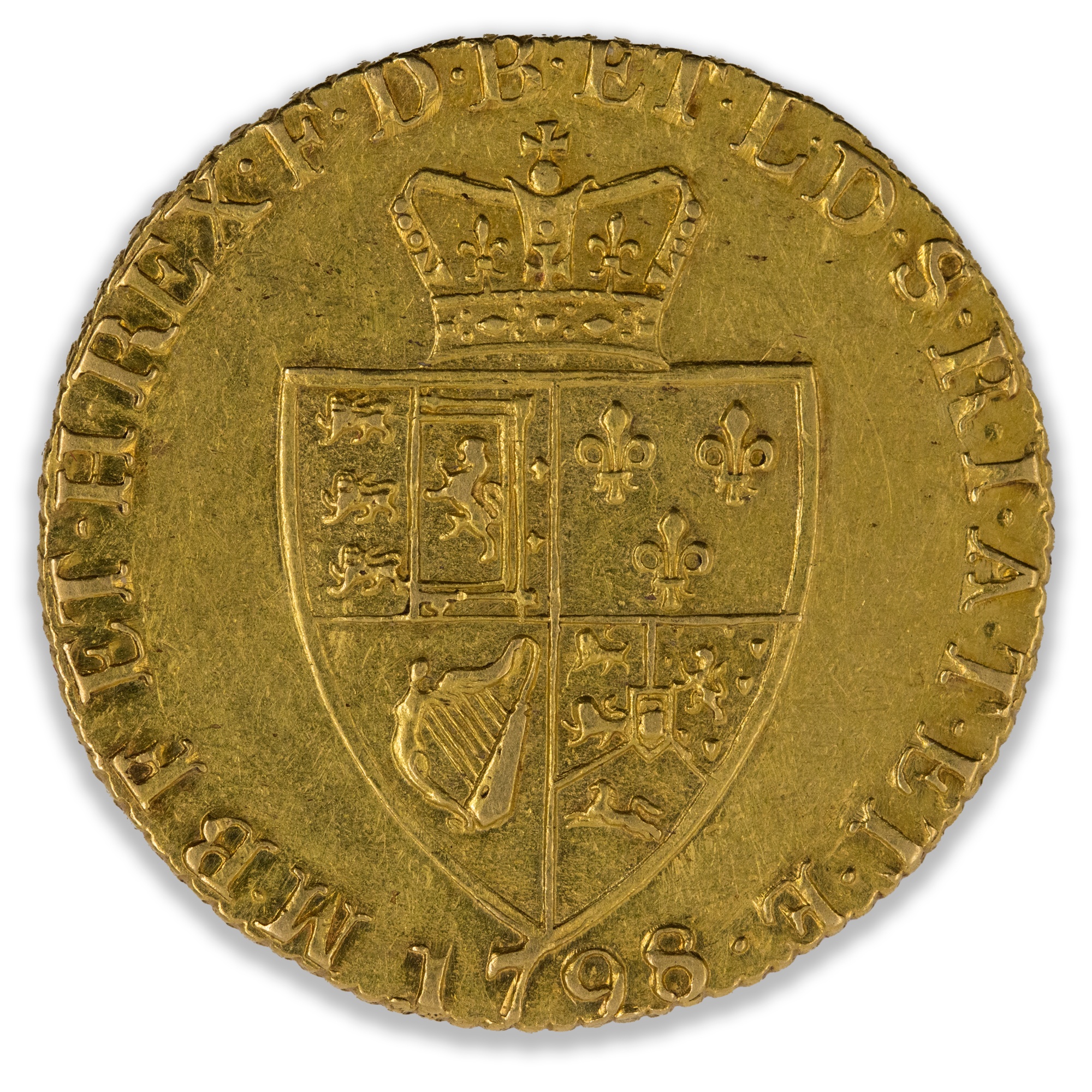 1798 Great Britain Spade Guinea Extra Fine