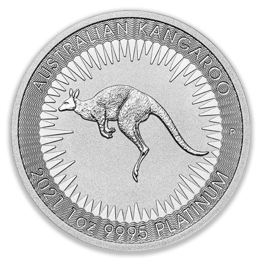 2021 1oz Perth Mint Platinum Kangaroo Coin