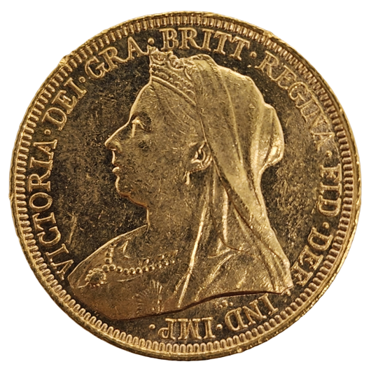 1894S Queen Victoria Veil Head Sovereign Uncirculated