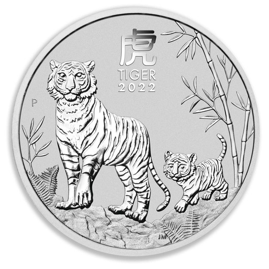 2022 1kg Perth Mint Silver Lunar Tiger Coin Series 3