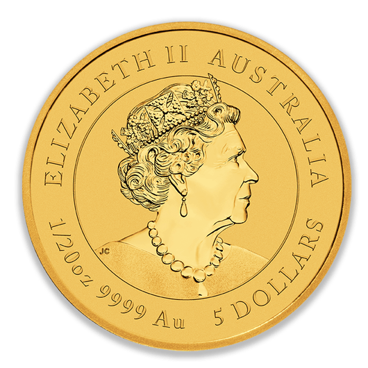 2022 1/20oz Perth Mint Gold Lunar Tiger Coin Series 3
