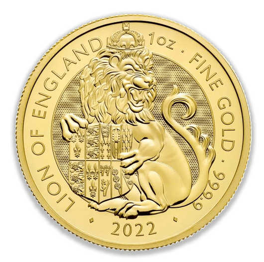 2022 1oz Great Britain Lion of England Gold Coin