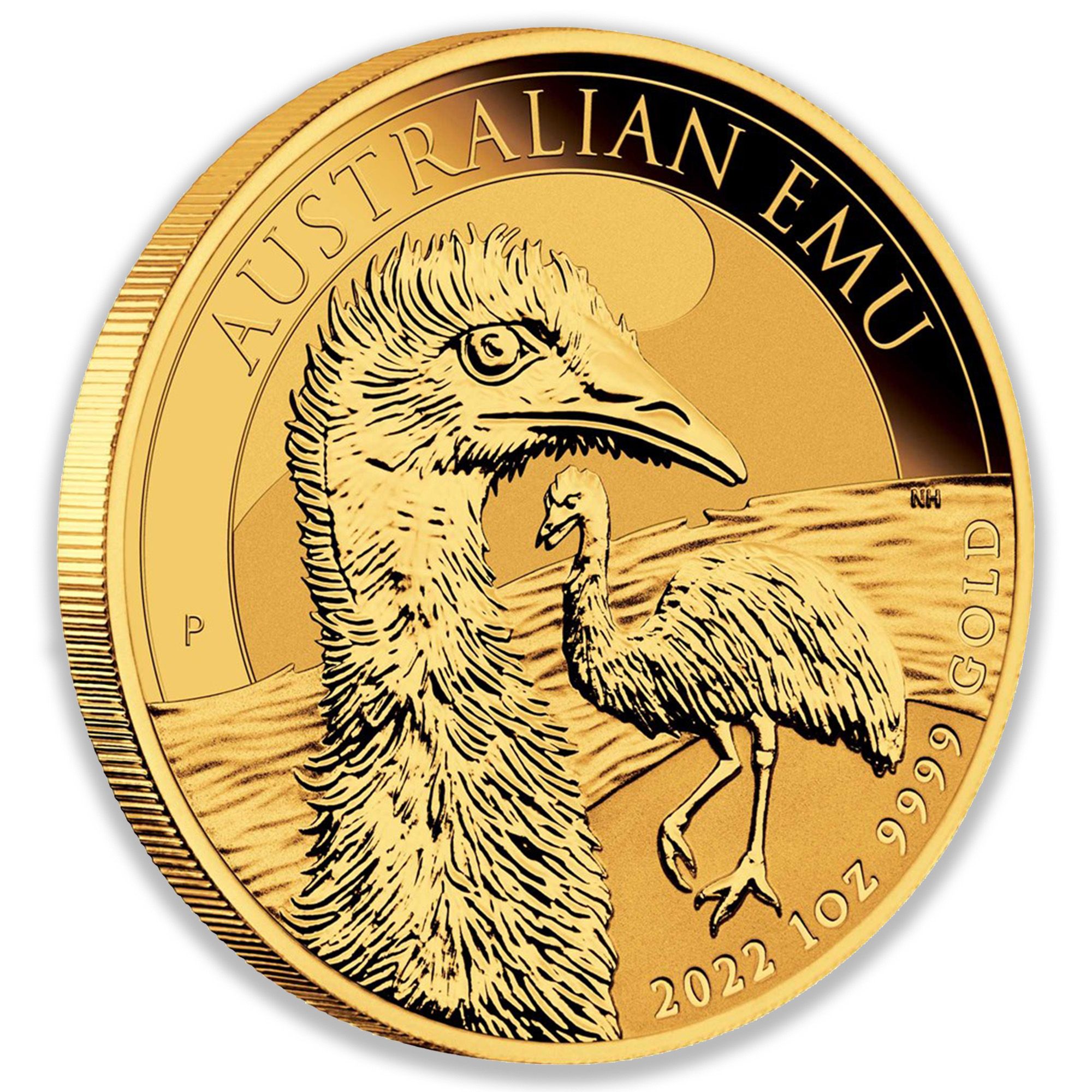 2022 1oz Perth Mint Gold Emu Coin