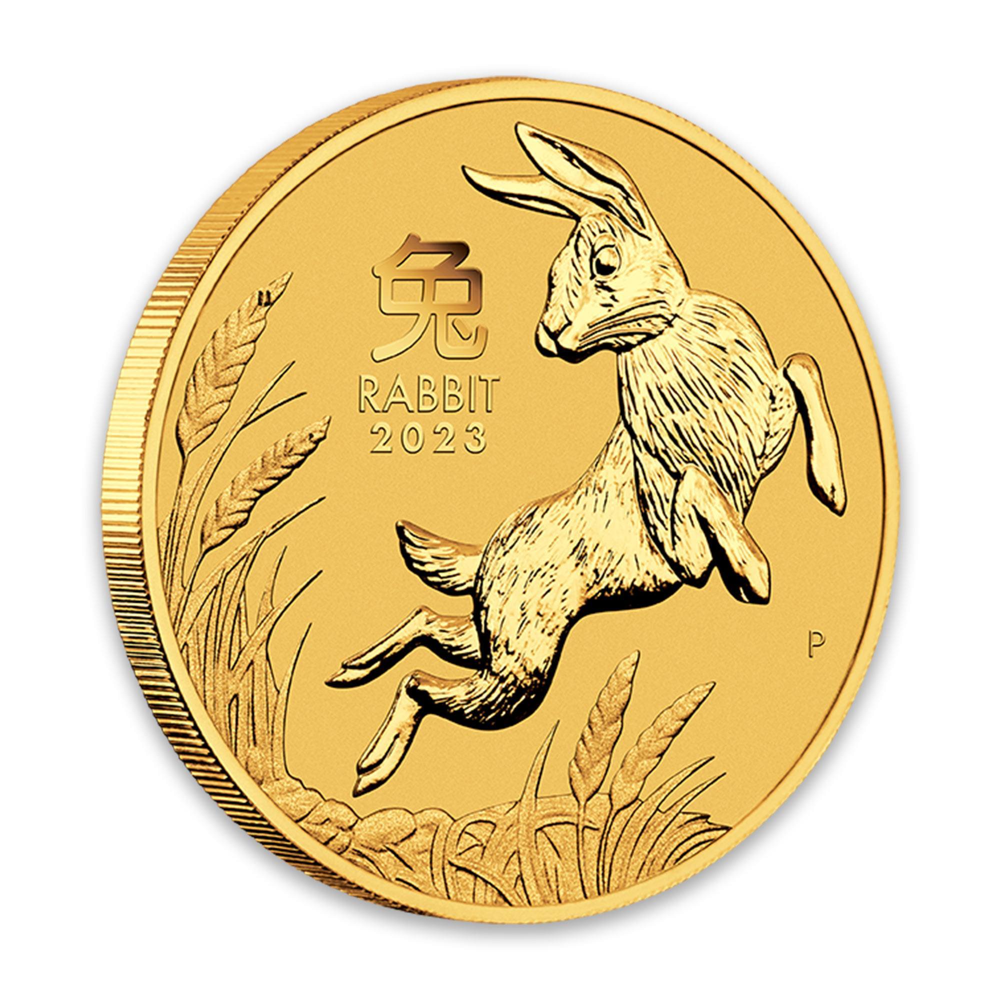 2023 1oz Perth Mint Gold Lunar Rabbit Coin Series 3