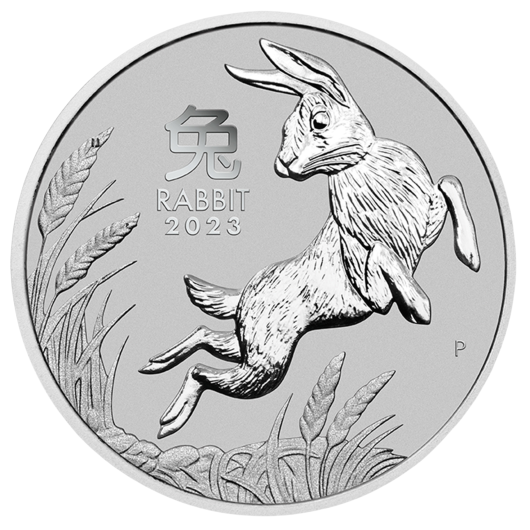 2023 1oz Perth Mint Platinum Lunar Rabbit Coin Series 3