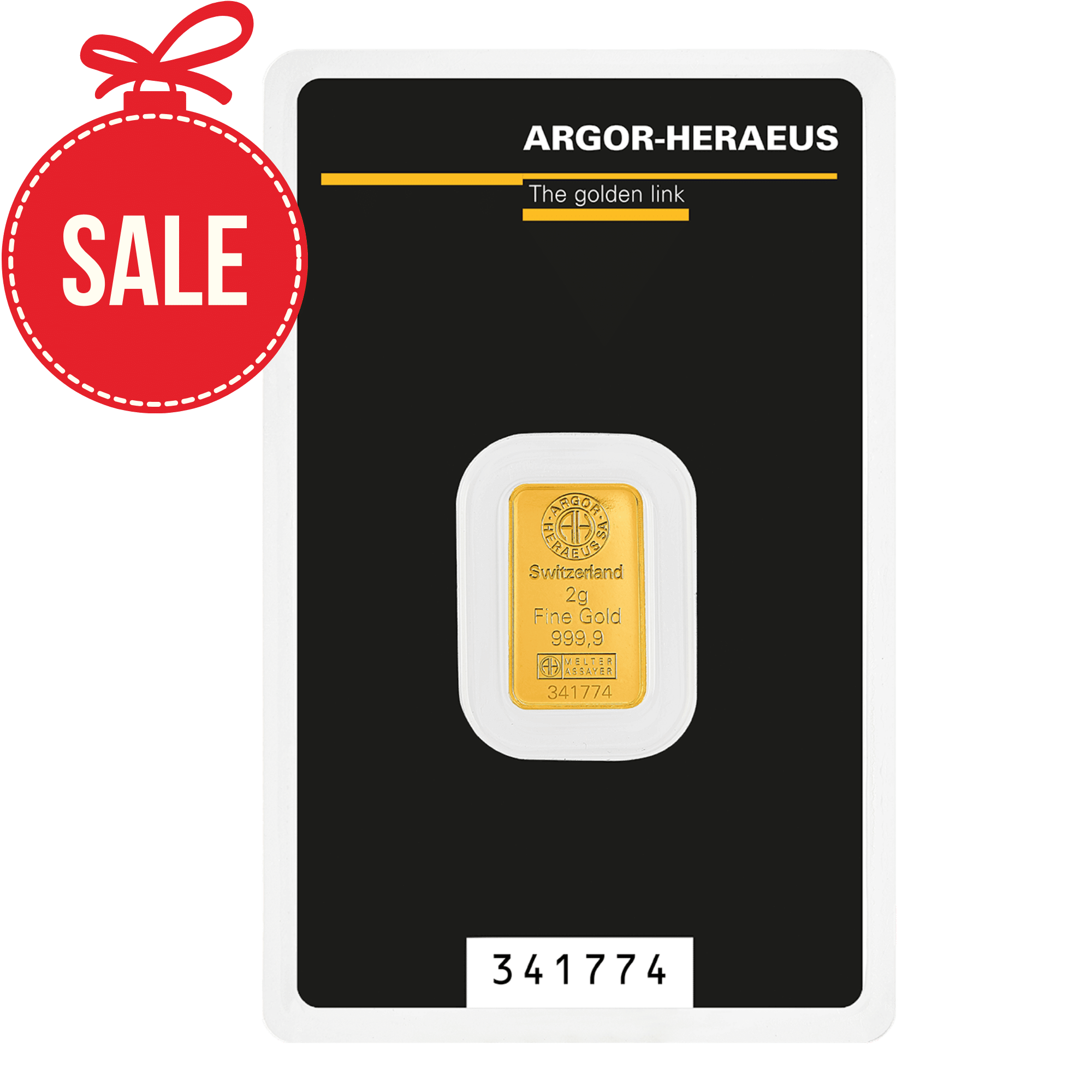 2g Argor-Heraeus Gold Minted KineBar