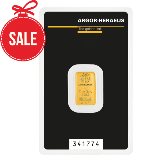 2g Argor-Heraeus Gold Minted KineBar