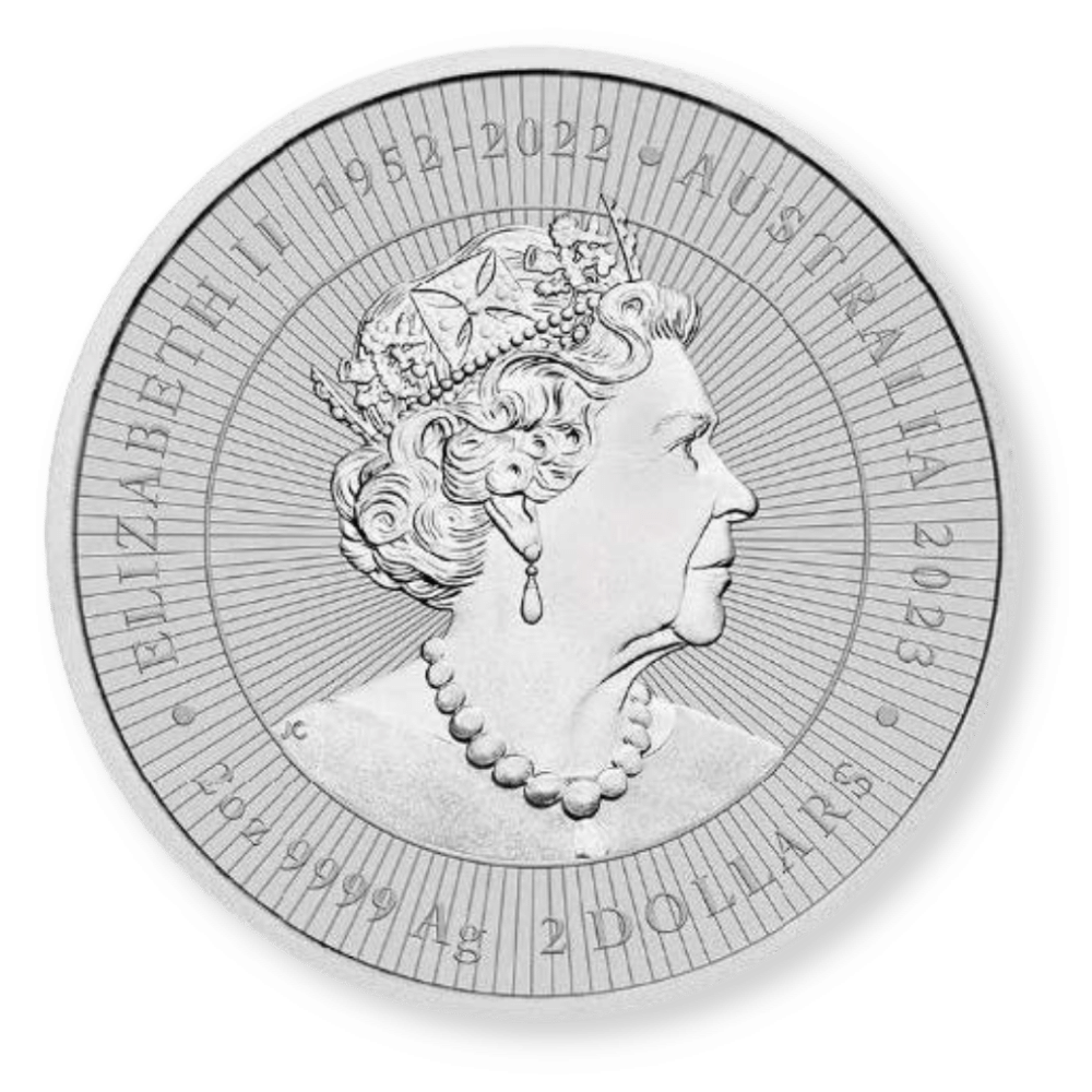 2023 2oz Perth Mint Silver Kangaroo Mother and Baby Coin