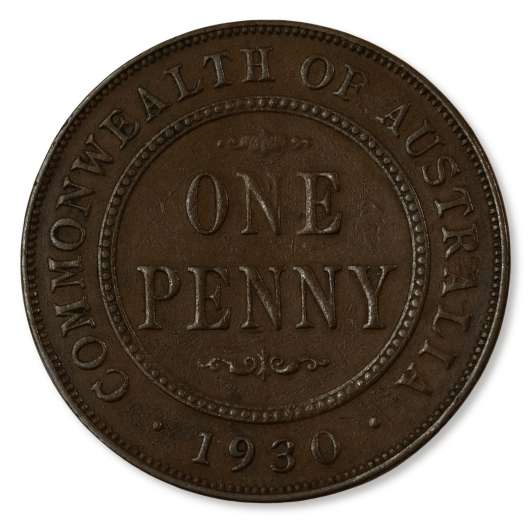 1930 Australian Penny Good Fine