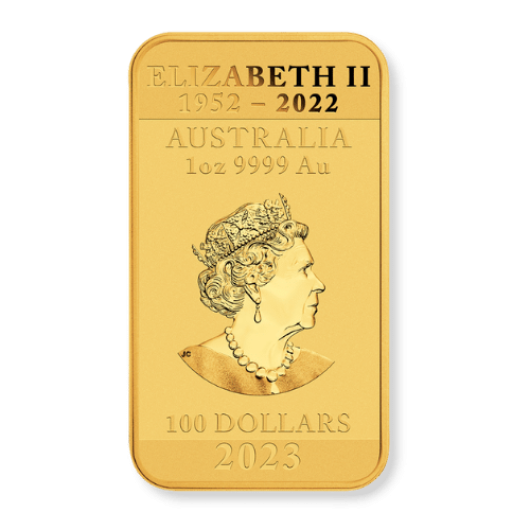 1oz Perth Mint Gold Dragon Rectangular Coin (Secondary)