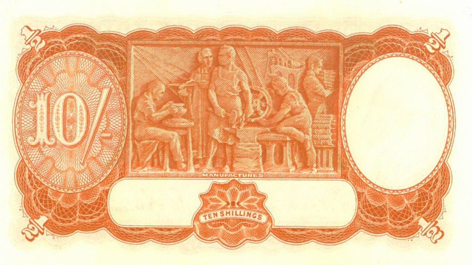R12 1939 Ten Shilling Banknote Consecutive Pair Grade Uncirculated