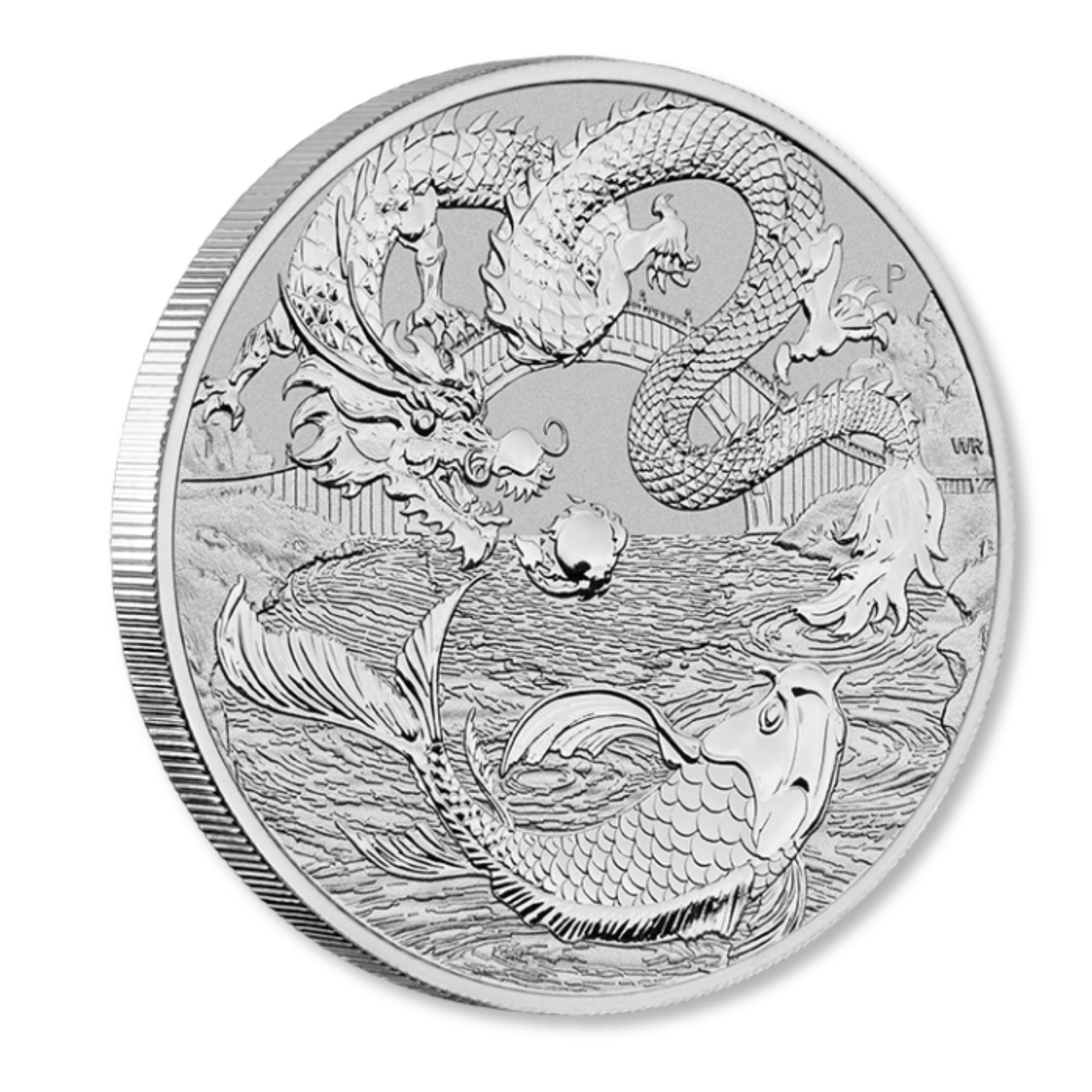 2023 1oz Perth Mint Chinese Myths and Legends Dragon & Koi Silver Coin