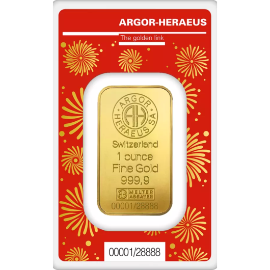 2024 1oz Argor-Heraeus Gold Lunar Dragon Minted Bar
