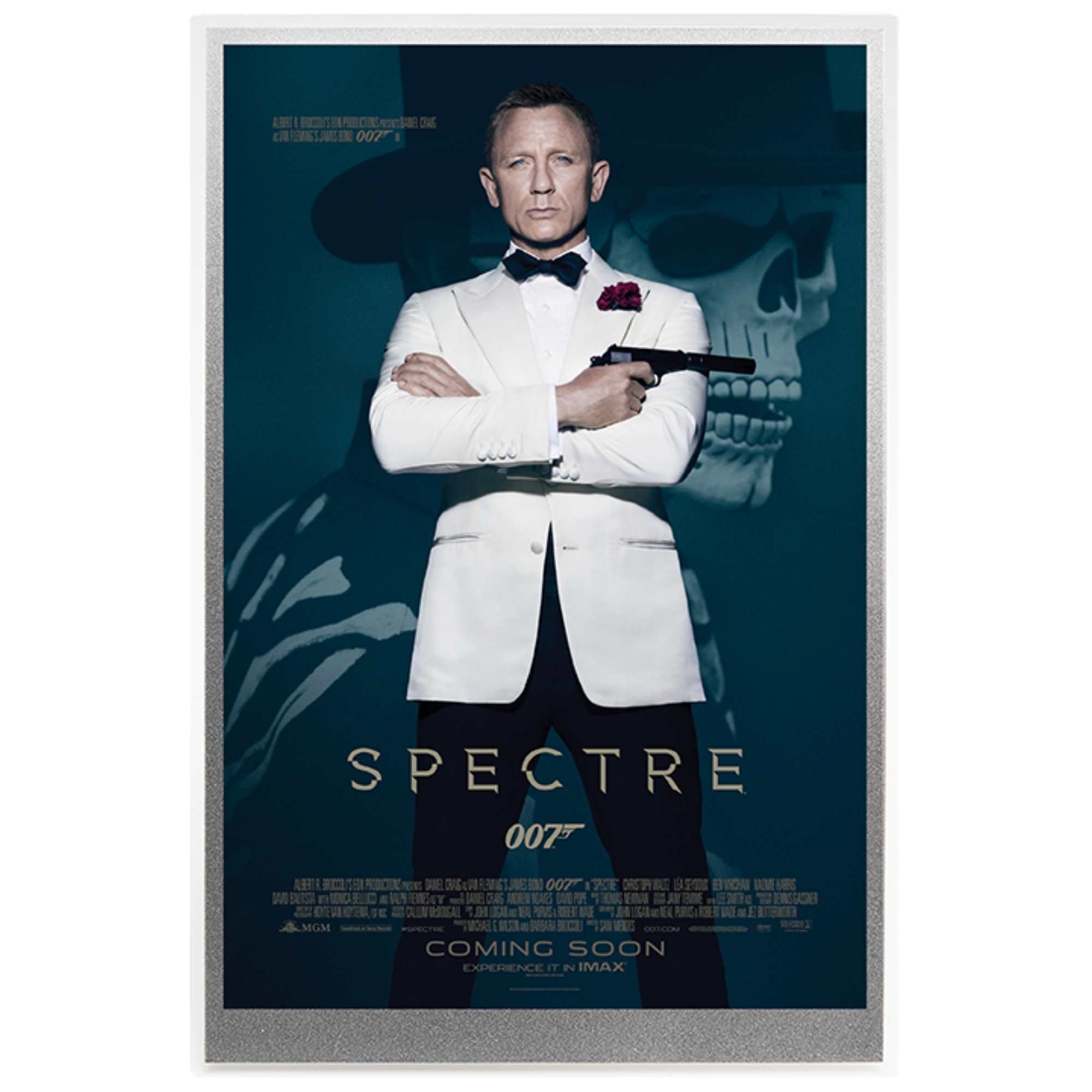 James Bond Silver Foil Poster -SPECTRE