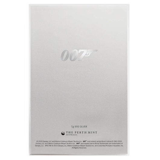 James Bond Silver Foil Poster -SPECTRE
