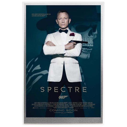 James Bond Silver Foil Poster -SPECTRE