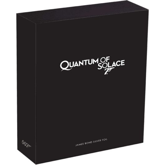 James Bond Silver Foil Poster - QUANTUM OF SOLACE