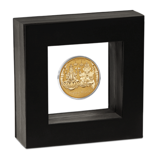 2023 Diwali 1oz Silver Gilded BU Medallion