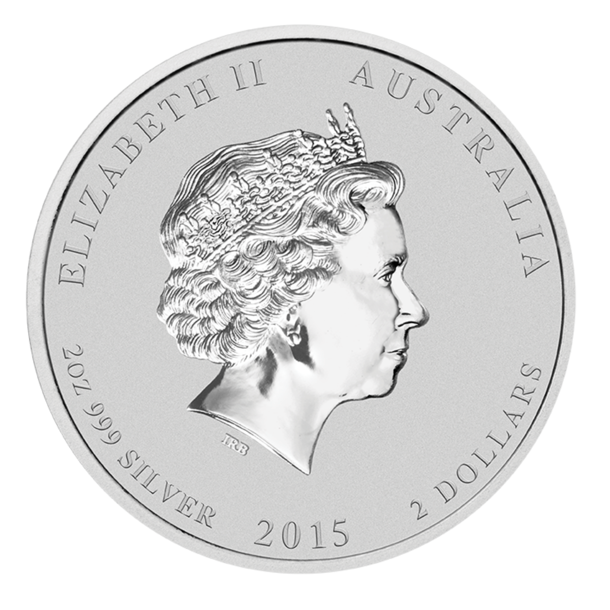 2015 2oz Perth Mint Silver Lunar Goat Coin