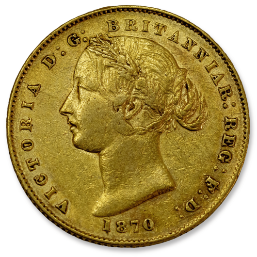 1870 Sydney Mint Sovereign Good Fine