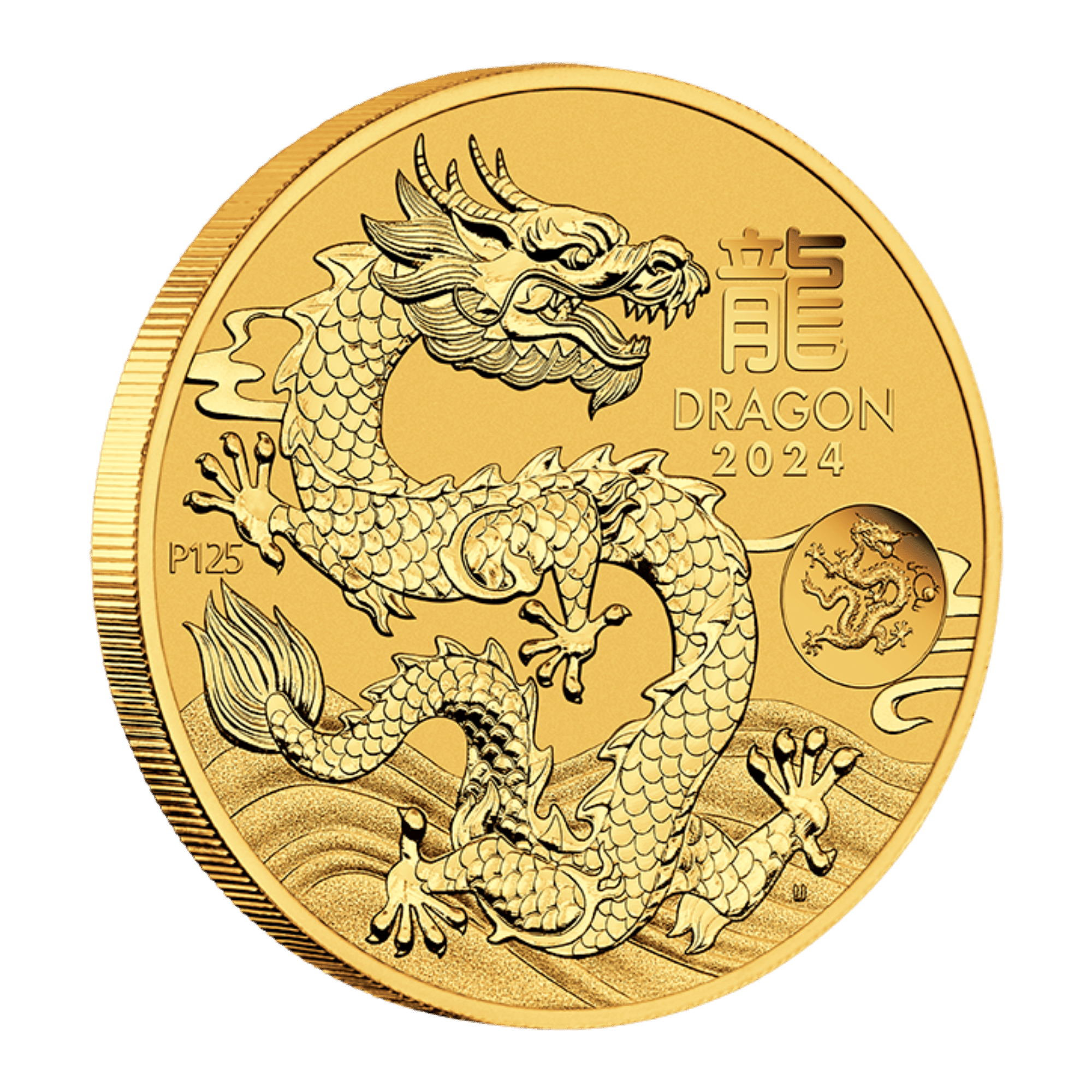 2024 1oz Perth Mint Gold Lunar Dragon with Privy Mark