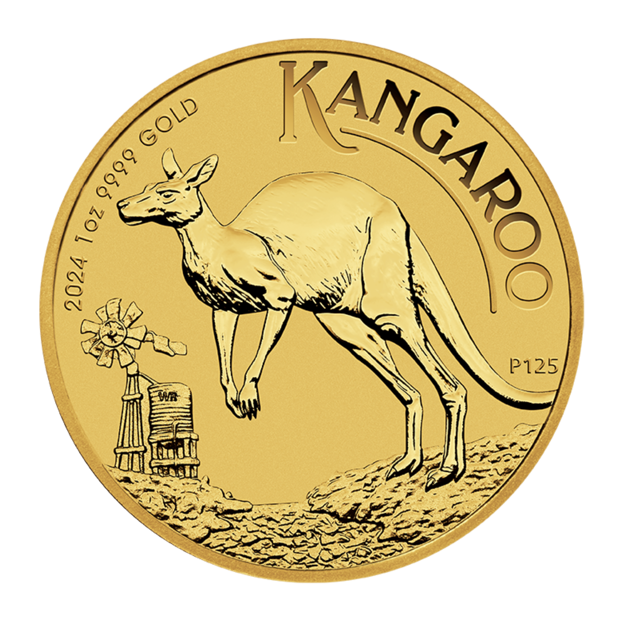 2024 1oz Perth Mint Gold Kangaroo Coin