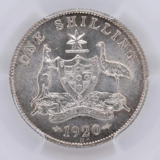 1920 Australian Shilling PCGS MS63