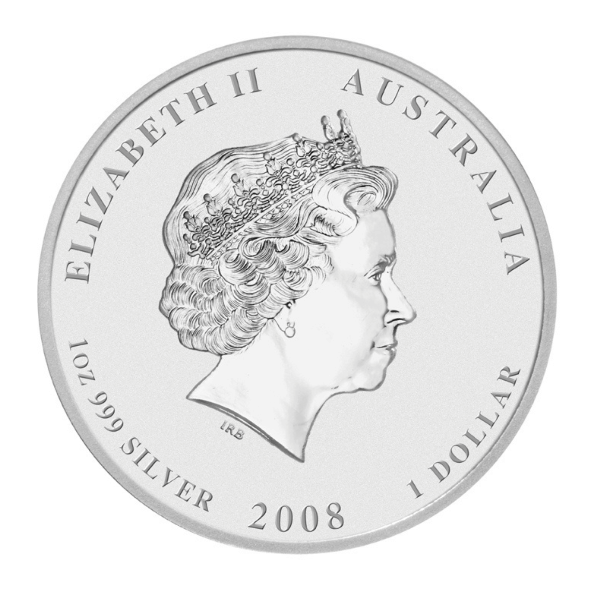 2008 1oz Perth Mint Silver Lunar Mouse Coin Series 2