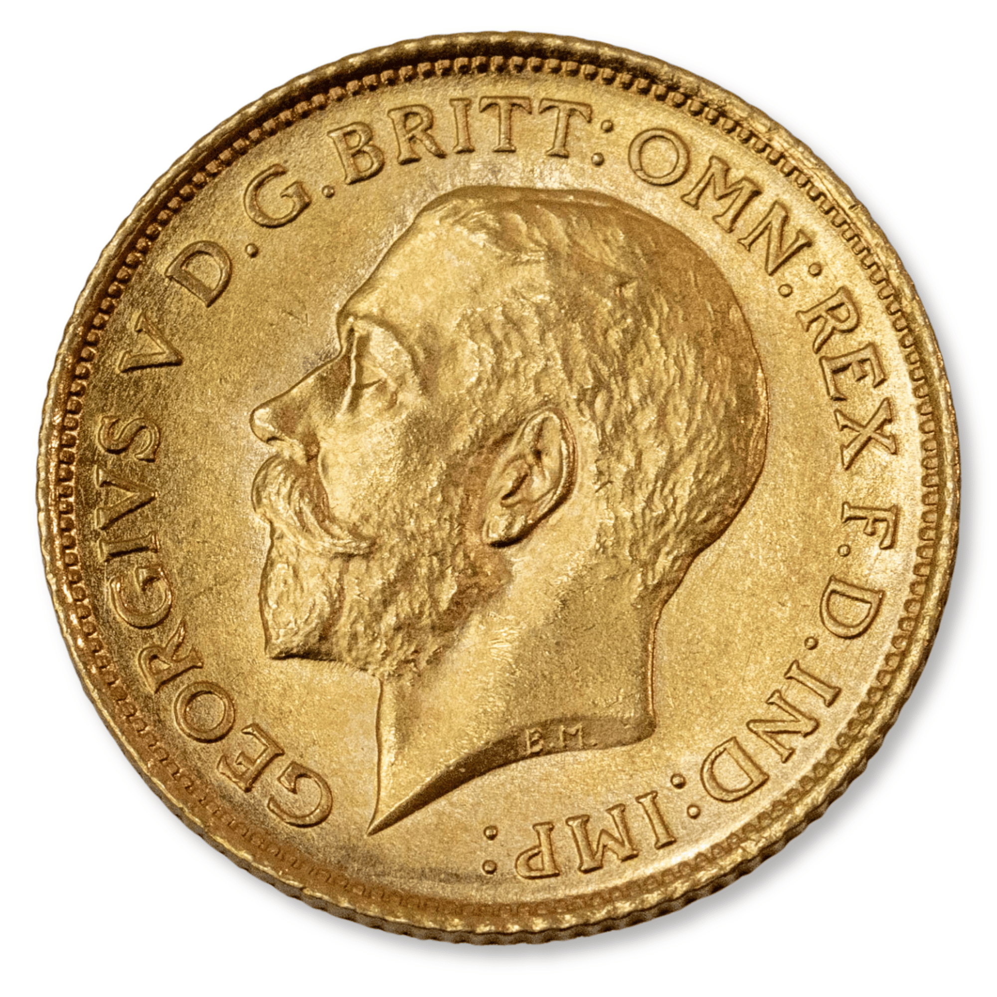 1914S George V Half Sovereign Uncirculated